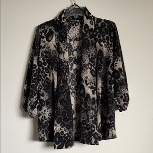 Leopard print cardigan